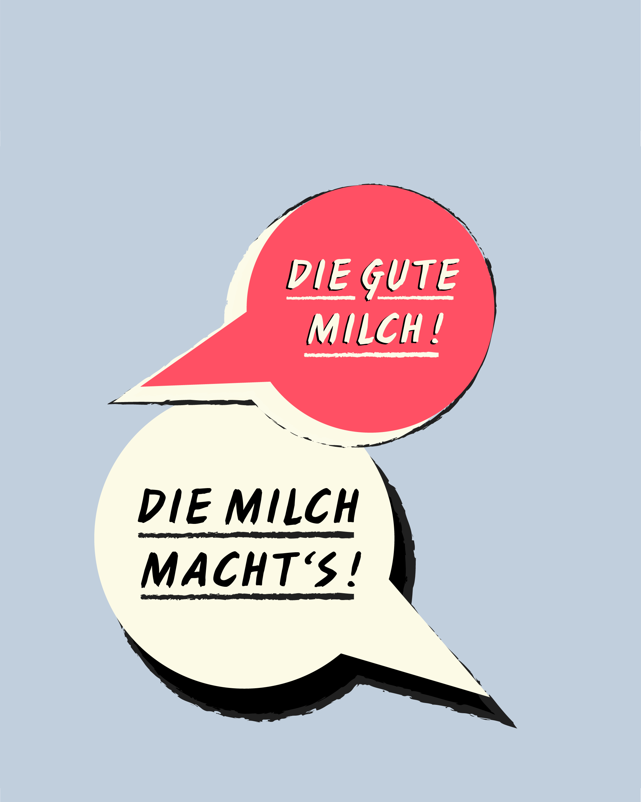 Lydia Salzer Milch Illustration Sprechblase